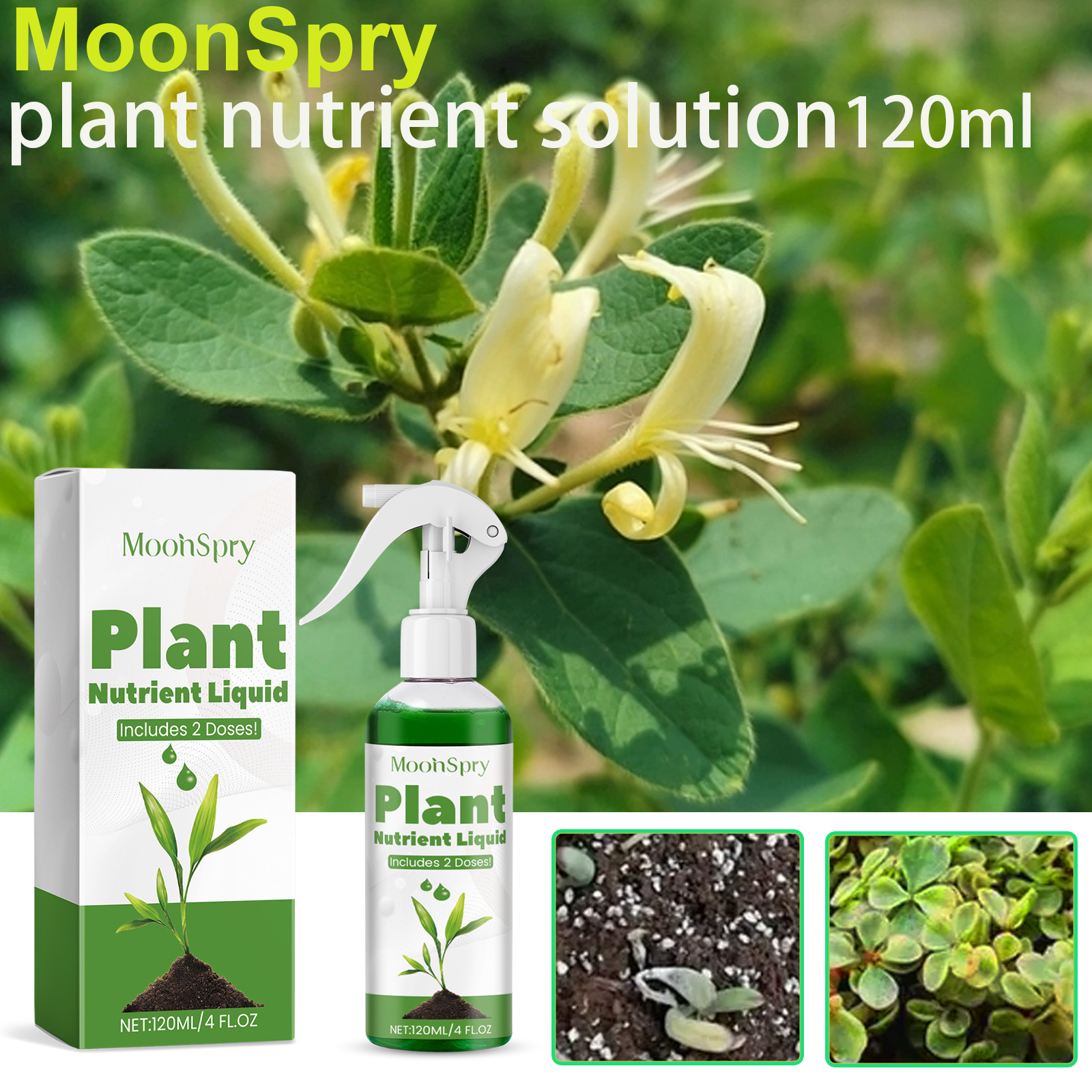 Liquid Fertilizer All In - MOONSPRY 100ml Organic Potted Plant Nutrient