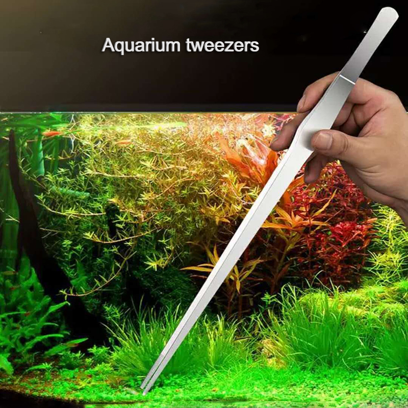 Planted Aquarium Cleaning - 27cm 38cm Stainless Steel Curved Aquarium