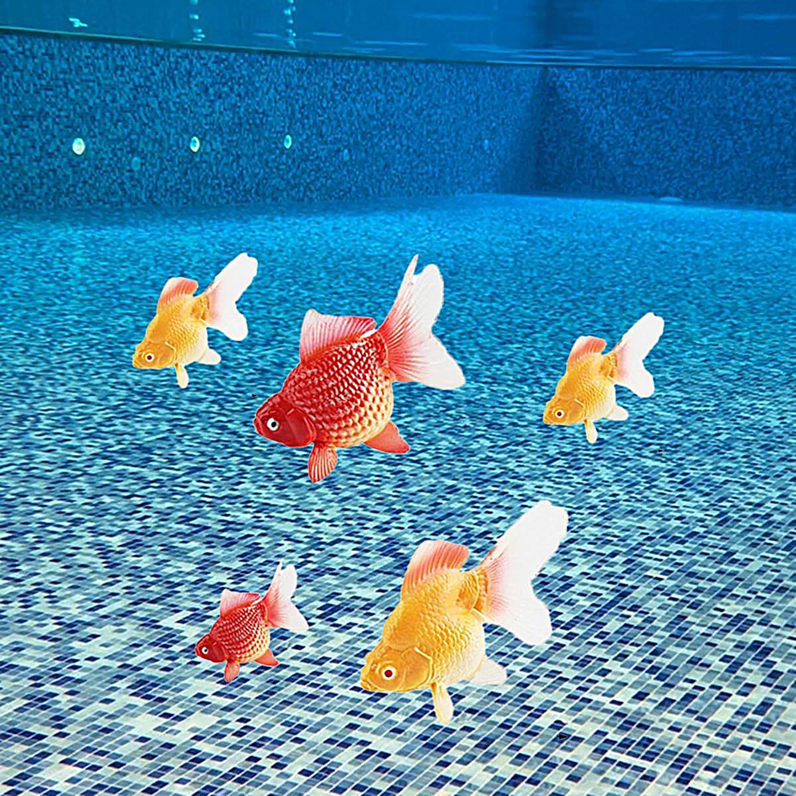 Aquarium Plant Yellowing - Fake Gold Fish 2Pcs/set Artificial Fake