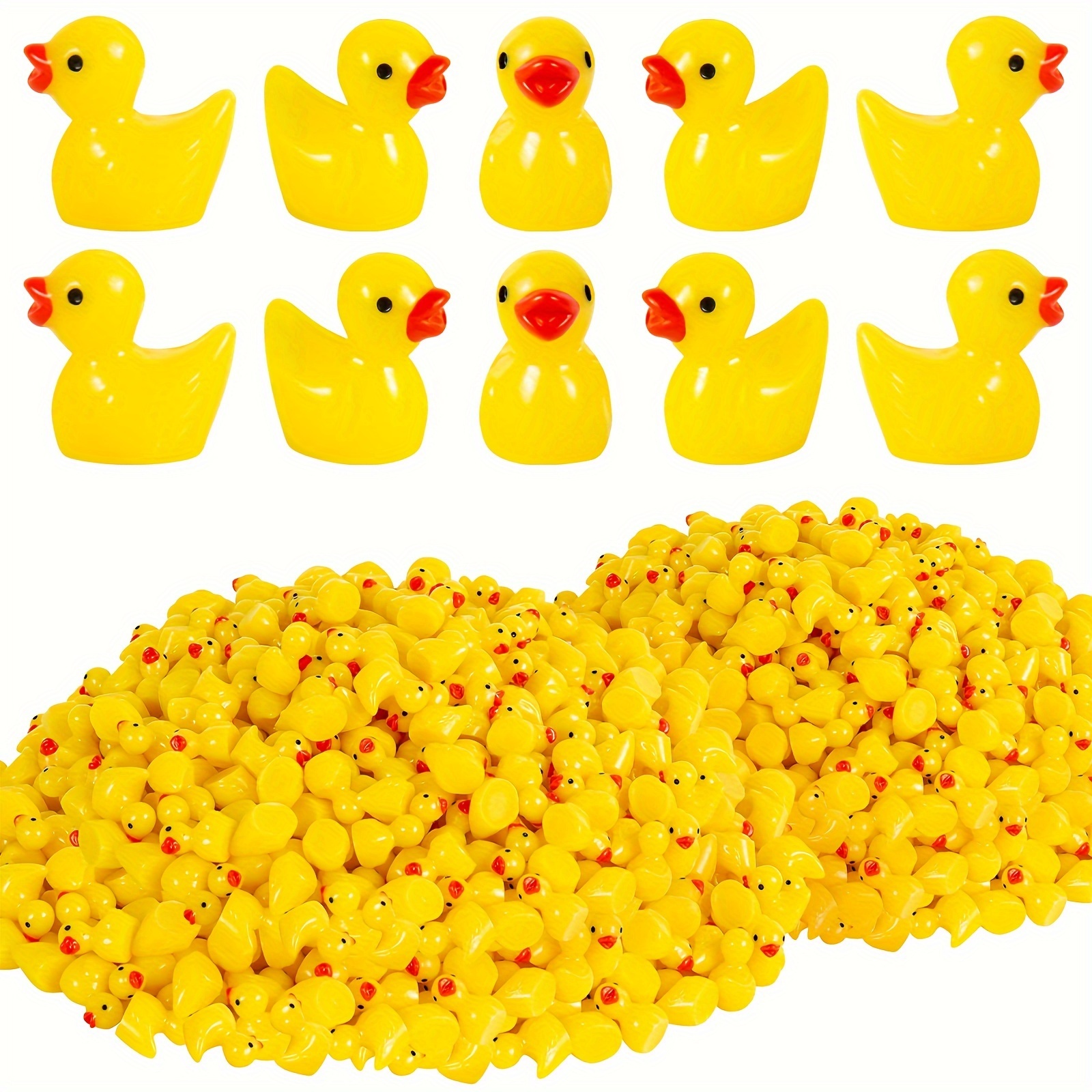 Aquarium Plant Yellowing - 1000Pc Resin Miniature Ducks Tiny Dollhouse