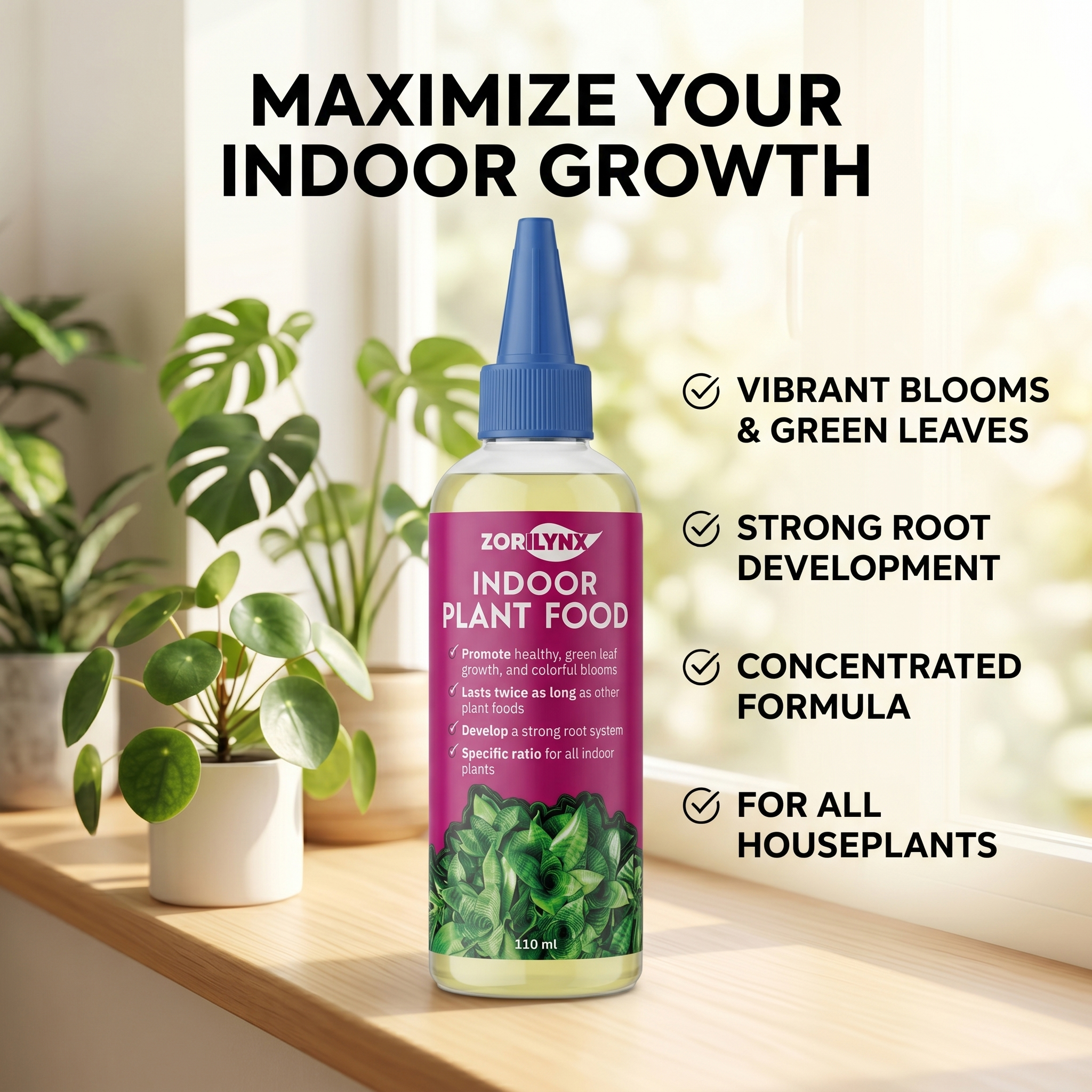 ZORILYNX Indoor Plant Food Liq - Liquid Fertilizer All In recensie en prijs