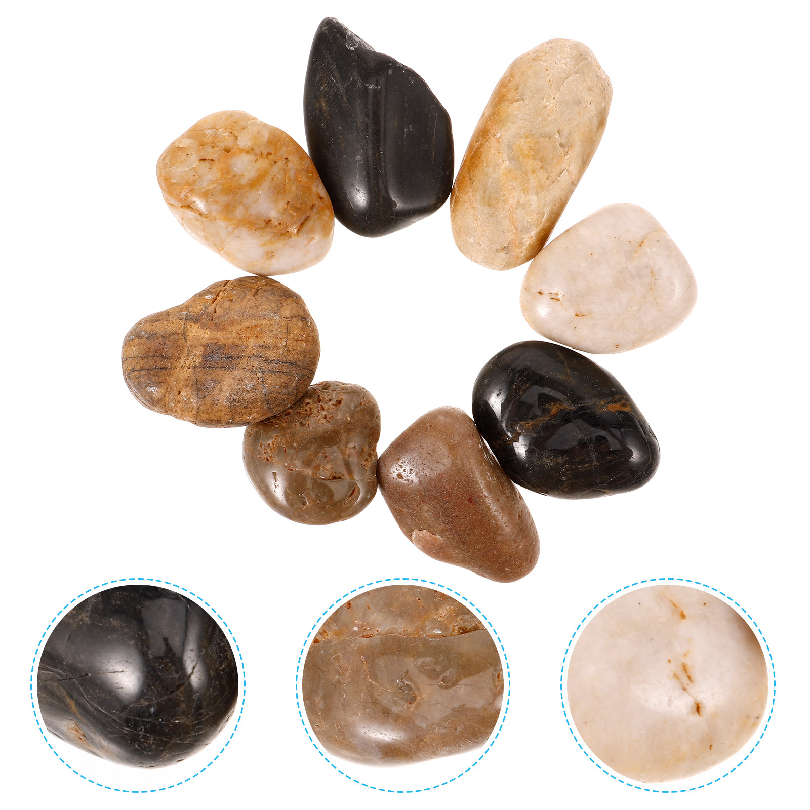 1Set Aquarium Pebbles Delicate - Aquarium Plant Original recensie en prijs