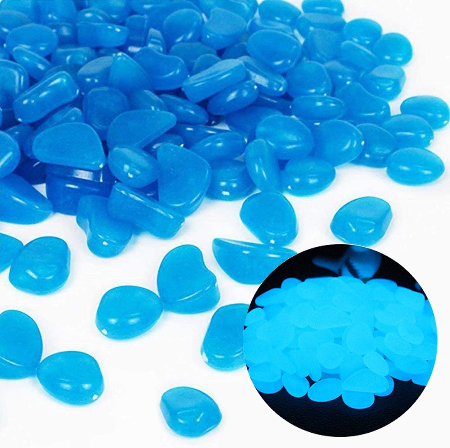 Fish Tank Rocks Glow Blue Pebb - Aquarium Plant Original recensie en prijs