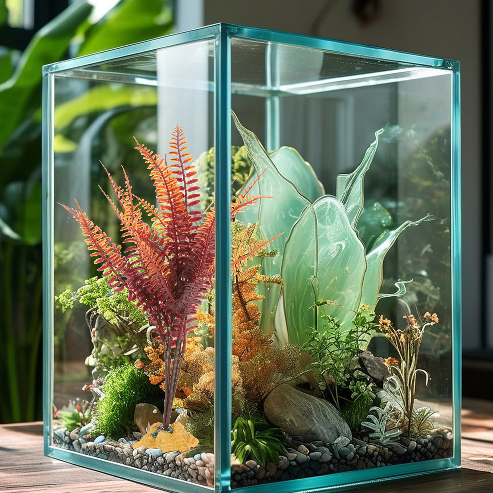 Reptile Terrarium Artificial Y - Aquarium Plant Yellowing recensie en prijs