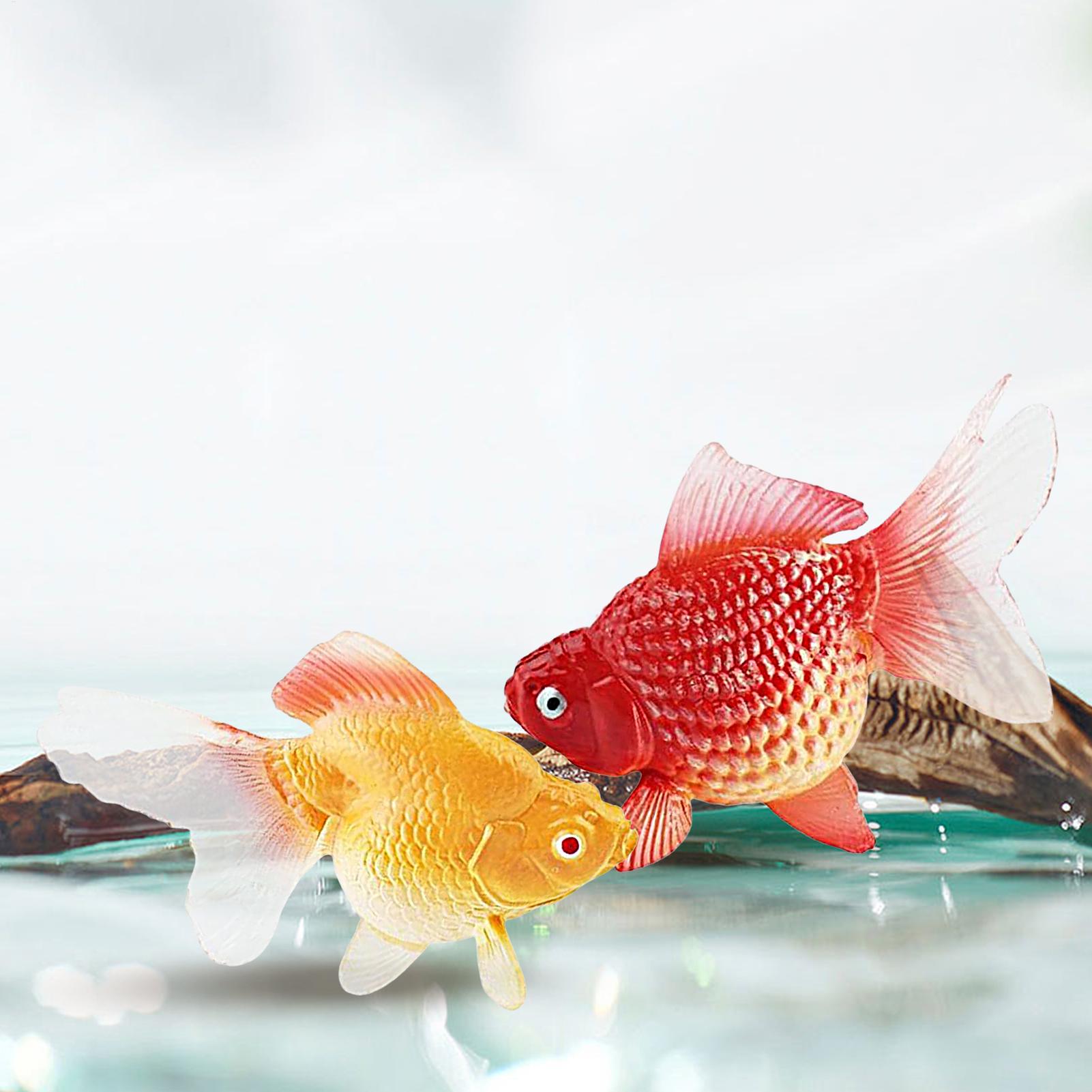 Fake Gold Fish 2Pcs/set Artifi - Aquarium Plant Yellowing recensie en prijs