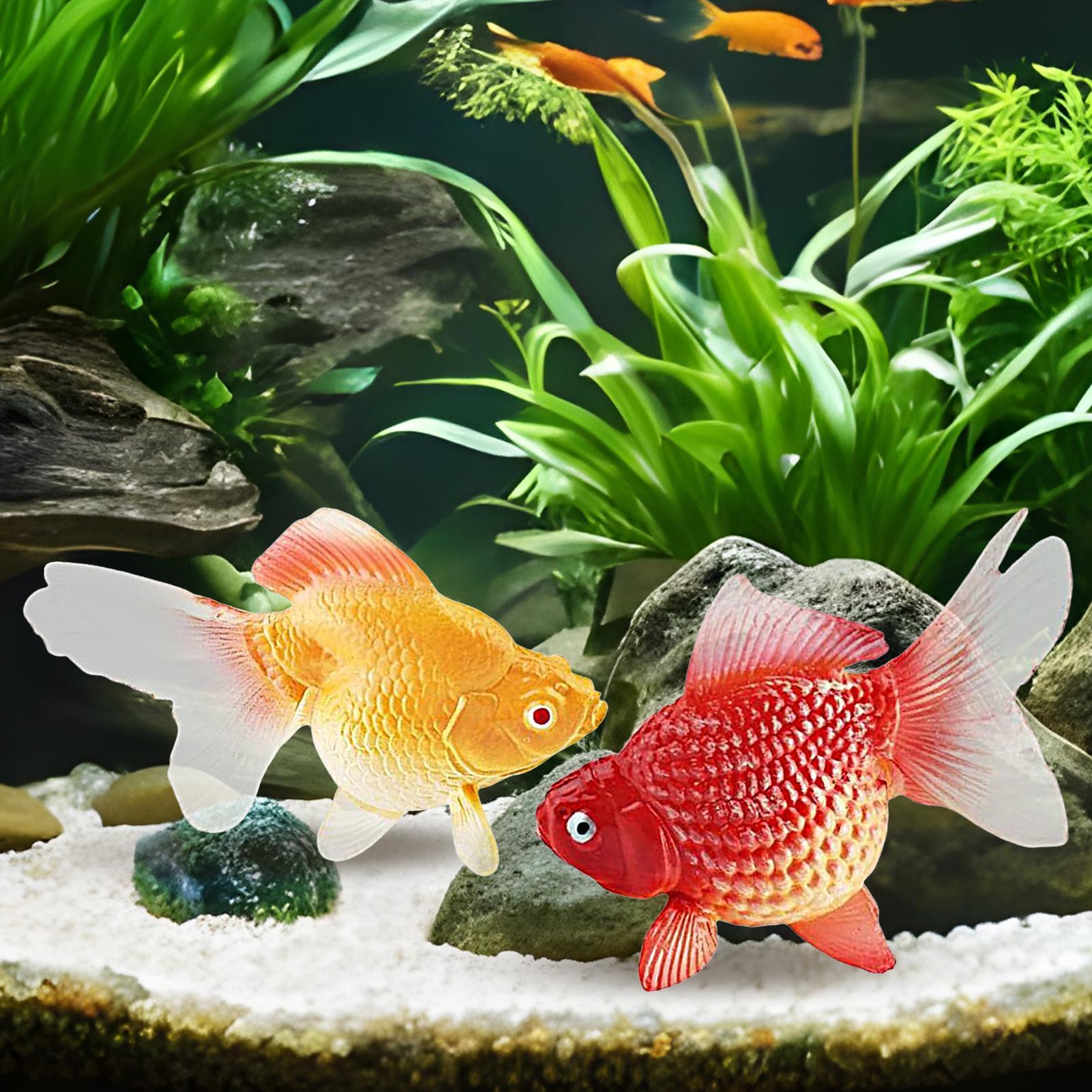 Fake Gold Fish 2Pcs/set Artifi - Aquarium Plant Yellowing recensie en prijs