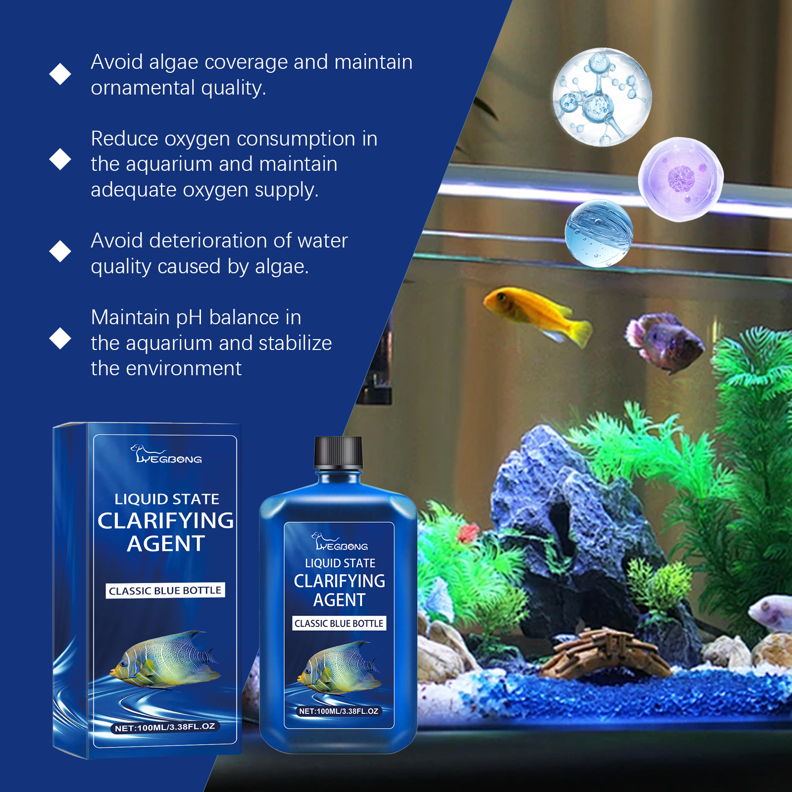 Aquarium Water Clarifier Agent - Aquarium Plant Yellowing recensie en prijs
