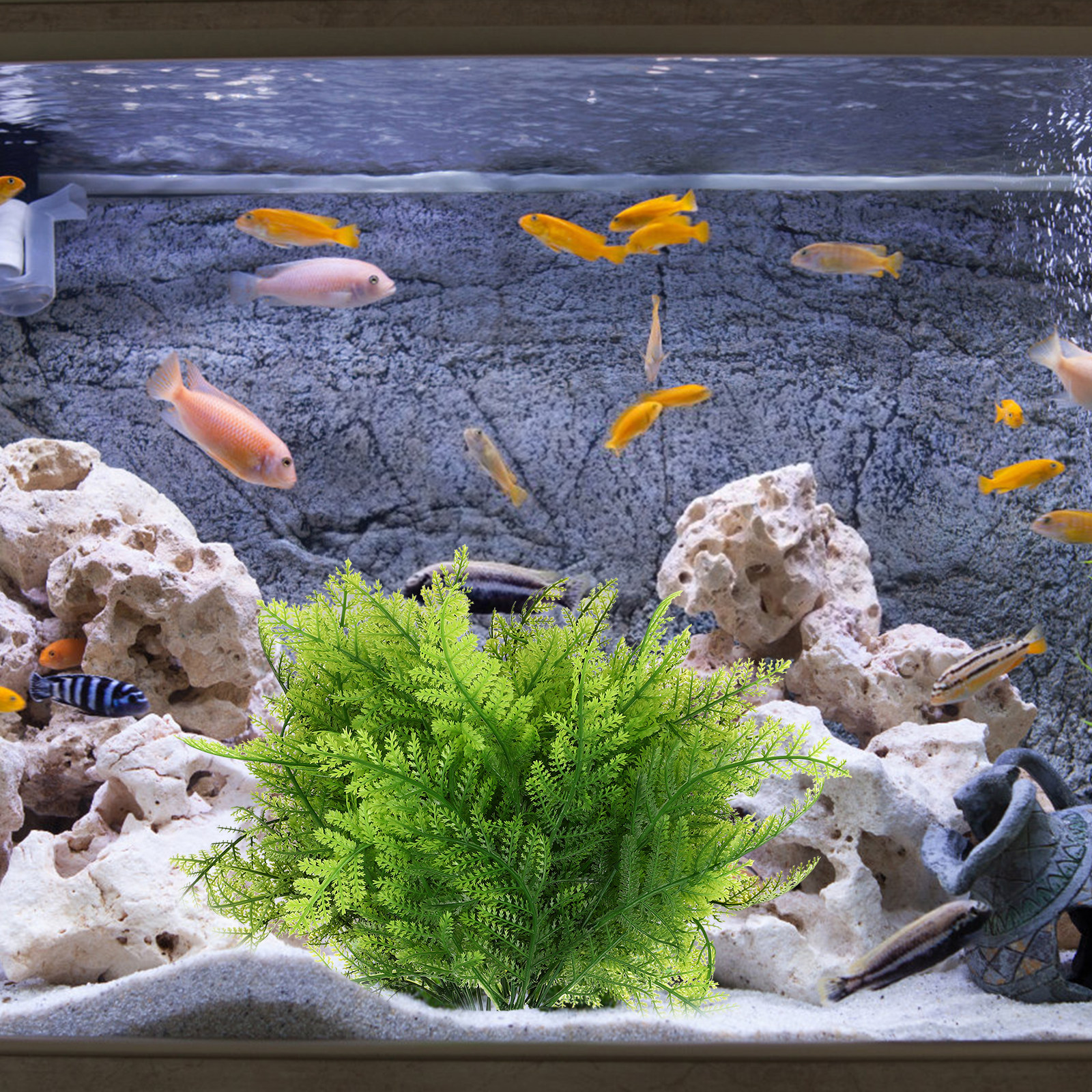 4Pcs Lifelike Artificial Ferns - Aquarium Plant Yellowing recensie en prijs
